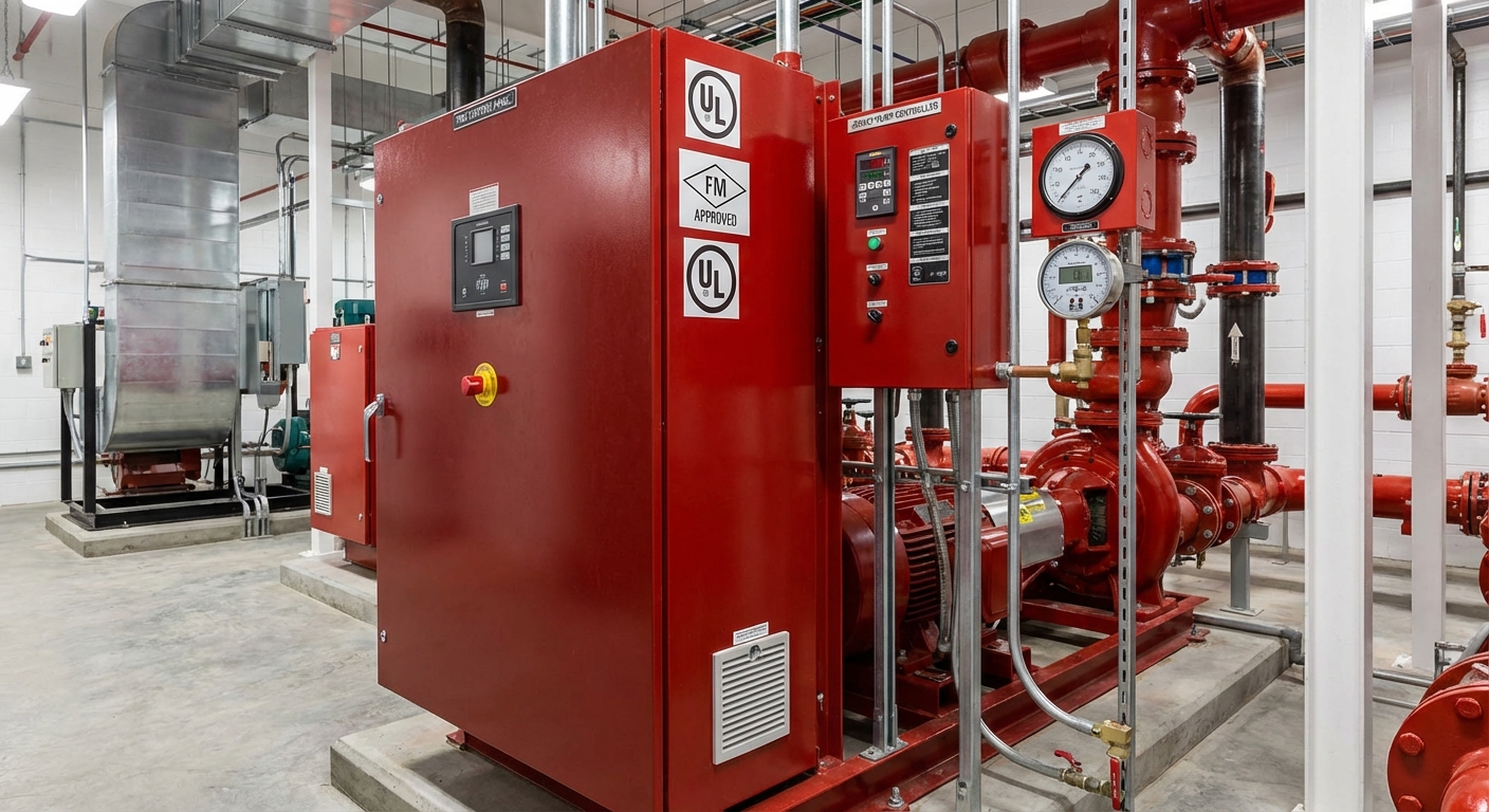 لوحات تحكم مضخات معتمدة - الدفاع المدني