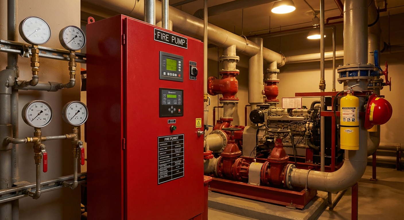 لوحات تحكم مضخات حريق - معايير NFPA 20