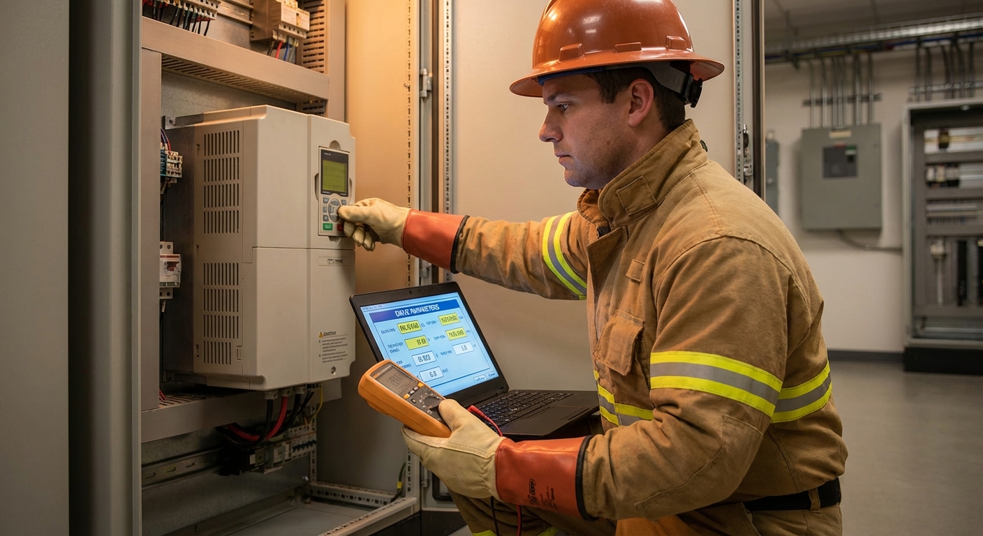 صيانة لوحات الانفرتر - برمجة وإصلاح VFD