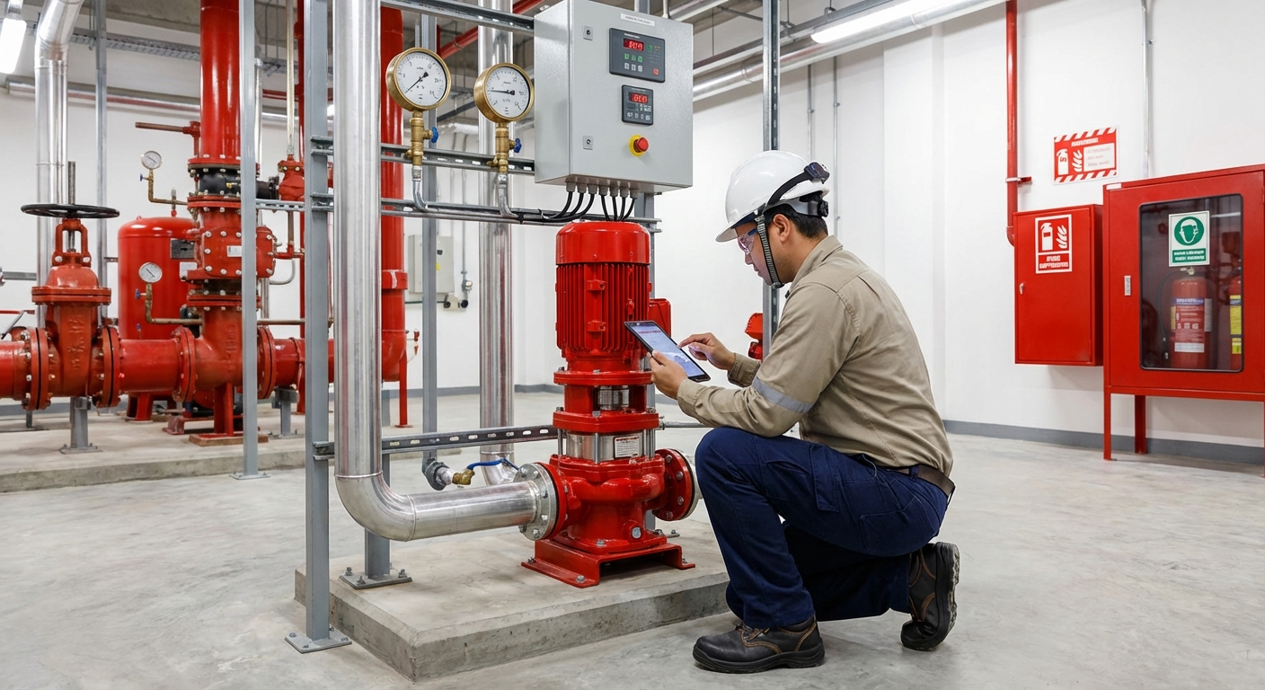 صيانة مضخات الحريق جوكي (Jockey Pump)