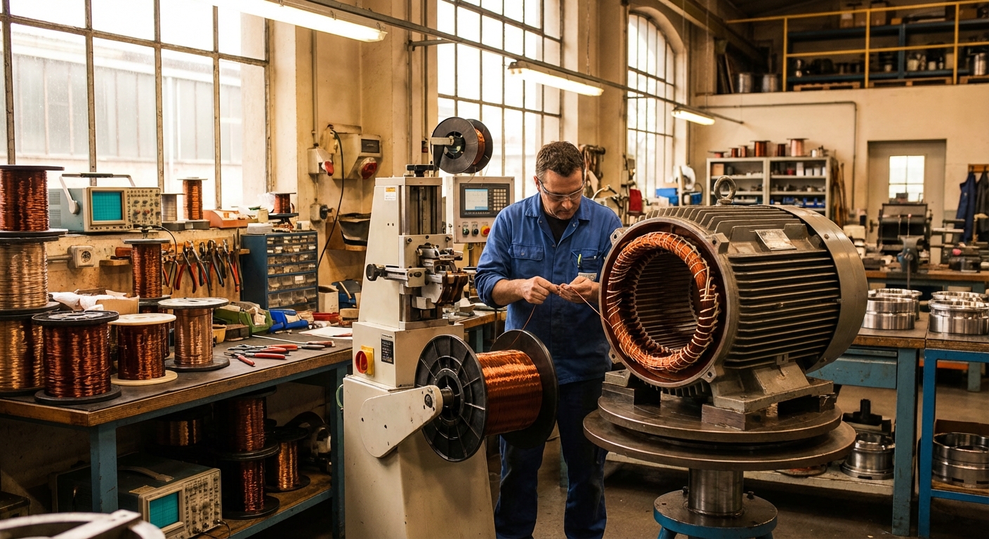احترف لف المحركات الكهربائية: دليل الفنيين خطوة بخطوة 2026