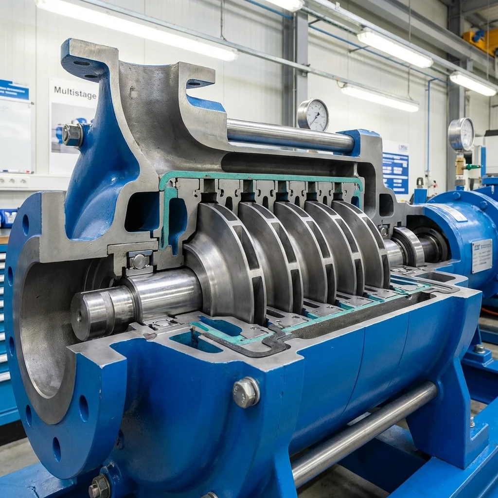 مضخات متعددة المراحل - دليل شامل للضغط العالي