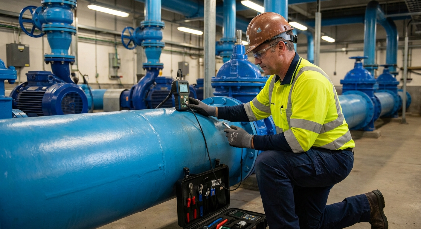 صيانة مواسير وتوصيلات المضخات