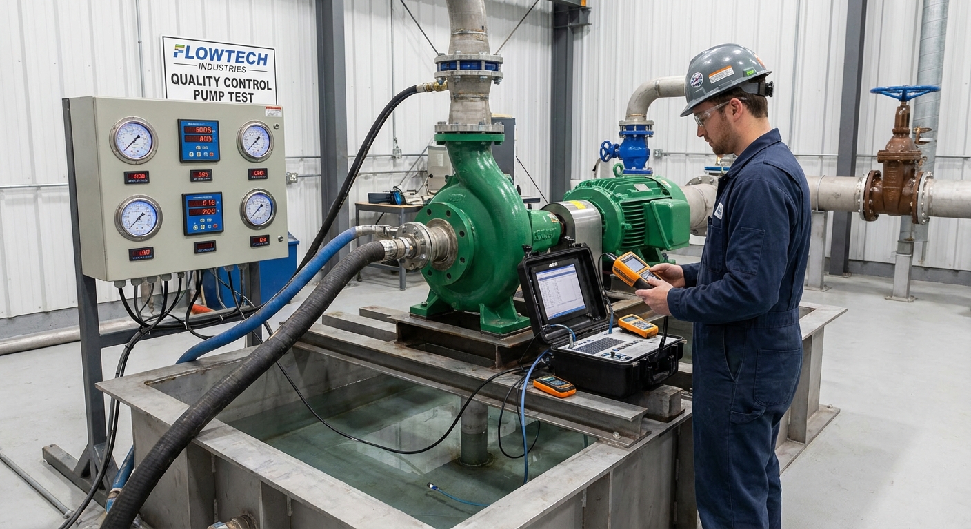 اختبار وتشغيل المضخات