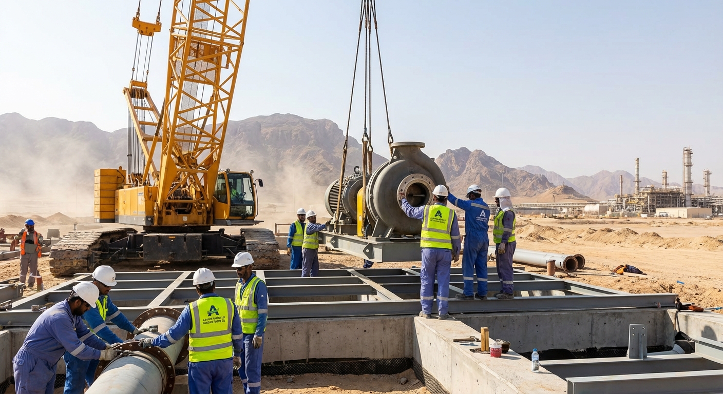 تركيب أنظمة ضخ المياه